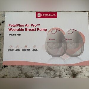 FetalPlus Air Pro Wearable Breast Pump - White & Pink